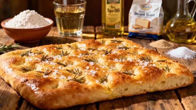 Focaccia veloce senza lievitazione per un aperitivo perfetto